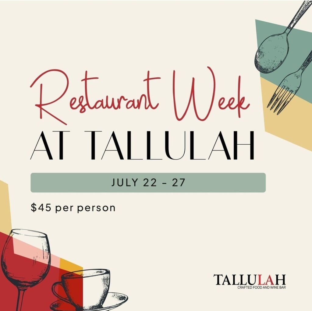 Our Menus Tallulah Crafted Food & Wine Bar
